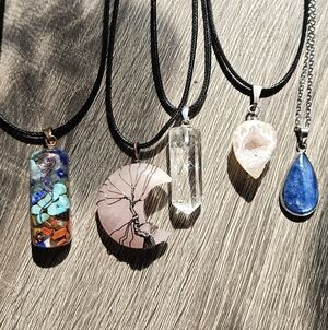 Mystery Crystal Necklace Bag, 5 Pieces